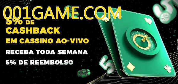 Promoções do cassino ao Vivo 001GAME.COM